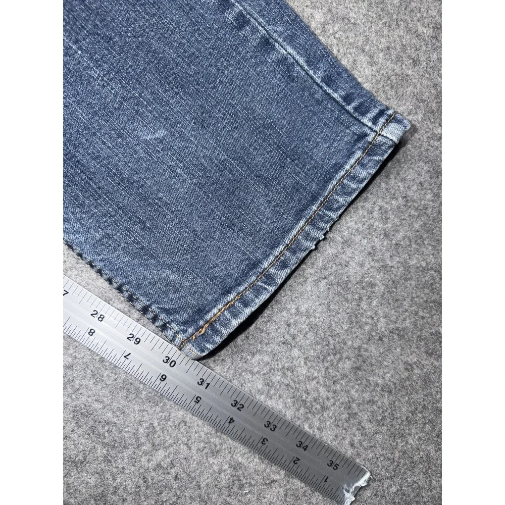 Levis 505 Regular Fit Straight Leg Mens 34x32 Medium Wash Classic Fit Denim 2017